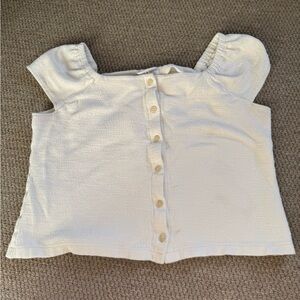 Madewell Cream Button-Up Blouse